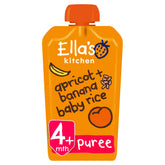 Ella's Kitchen Stage 1 From 4 Months Organic Banana and Apricot Baby Rice (Pack of 7), 120 g